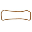 Introducing the Sparex Rocker Cover Gasket - 3 Cyl. (Part No. S.40630), a flat, rectangular cork gasket with rounded corners and a slightly irregular shape, ideal for use with Perkins Engine components.