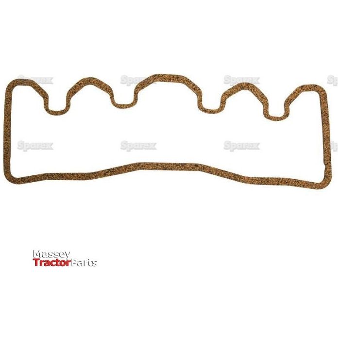 The Rocker Cover Gasket - 4 Cyl. (Sparex Part No.S.40629) for tractor parts is displayed against a white background with the Massey Ferguson logo in the corner.