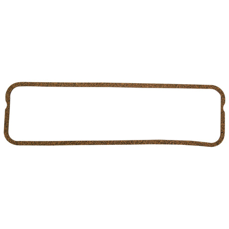 The Sparex Rocker Cover Gasket - 4 Cyl. (Sparex Part No. S.43179) is a rectangular, cork gasket with rounded corners and a continuous loop shape, specifically designed for Massey Ferguson 4 cylinder engines.