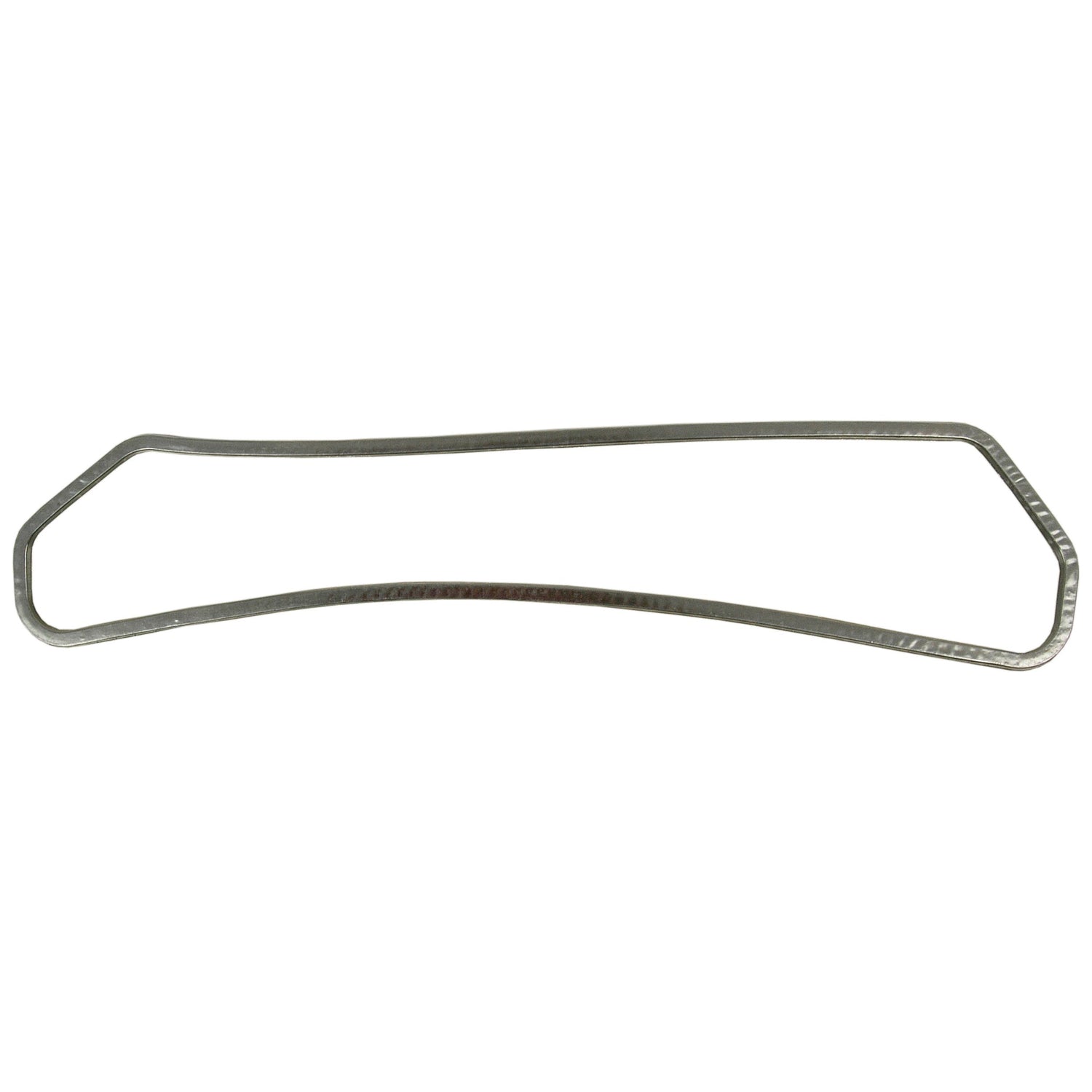 Steel wire bent into an irregular rectangular shape with rounded corners, resembling the precision found in a Rocker Cover Gasket - 4 Cyl., Sparex Part No. S.62129 by Sparex.