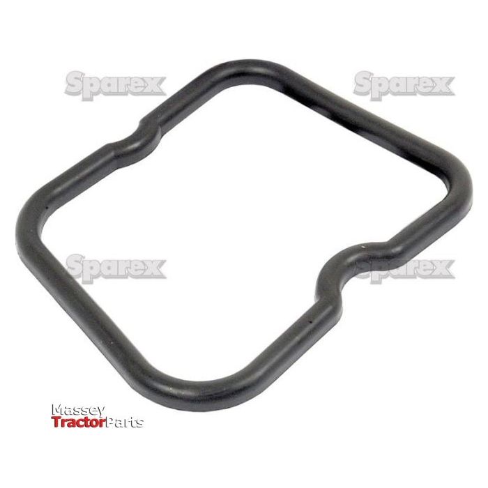 A rectangular rubber gasket with curved corners and indentations on two sides, branded "Sparex" and known as the Rocker Cover Gasket (Sparex Part No. S.59504), is compatible with Case IH tractors.