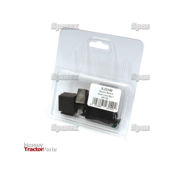 Package labeled "S.23140" containing a Rocker Switch - Main Beam, 3 Position (On/Off), with the Sparex logo.