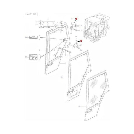 Roll Pin - 1441725X1 - Massey Tractor Parts