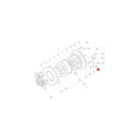 Roll Pin - 3900542M1 - Massey Tractor Parts