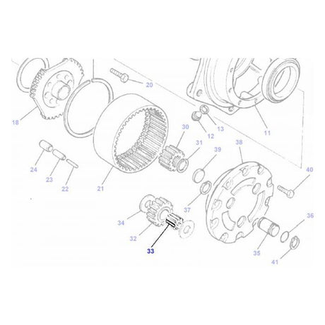 Roller Final Drive - 3676252M1 - Massey Tractor Parts