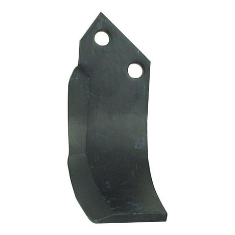 Rotavator Blade Curved RH 70x7mm Height: 187mm. Hole centres: 46mm. Hole⌀: 12.5mm. Replacement for Sovema
 - S.74750 - Farming Parts