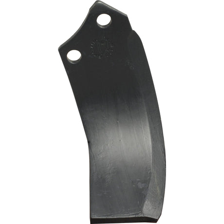 Rotavator Blade  LH 90x12mm Height: 215mm. Hole centres: 56mm. Hole⌀: 16.5mm. Replacement for Maschio
 - S.79635 - Massey Tractor Parts