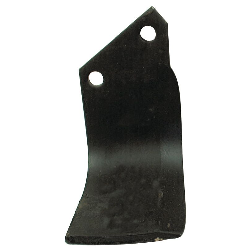Rotavator Blade Square LH 100x10mm Height: 202mm. Hole centres: 76mm. Hole⌀: 16.5mm. Replacement for Horsch, Howard
 - S.27435 - Massey Tractor Parts