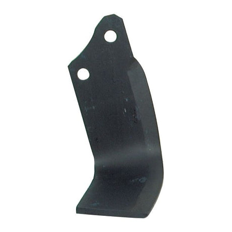 Rotavator Blade Square LH 80x8mm Height: 215mm. Hole centres: 56mm. Hole⌀: 14.5mm. Replacement for Maschio
 - S.77273 - Massey Tractor Parts