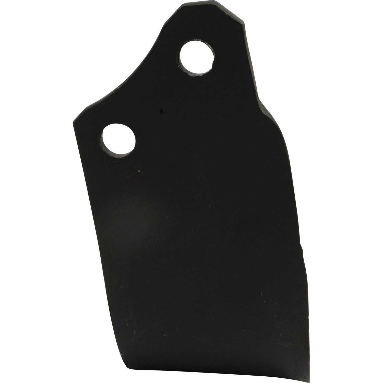 The Rotavator Blade Square RH 60x7mm by Sparex, model MA1302179 (Sparex Part No. S.72375), is a reliable component for agricultural or gardening equipment. Measuring 175mm in height with two circular holes of 14.5mm diameter spaced 40mm apart near the top, it serves as an effective replacement for Kverneland equipment.