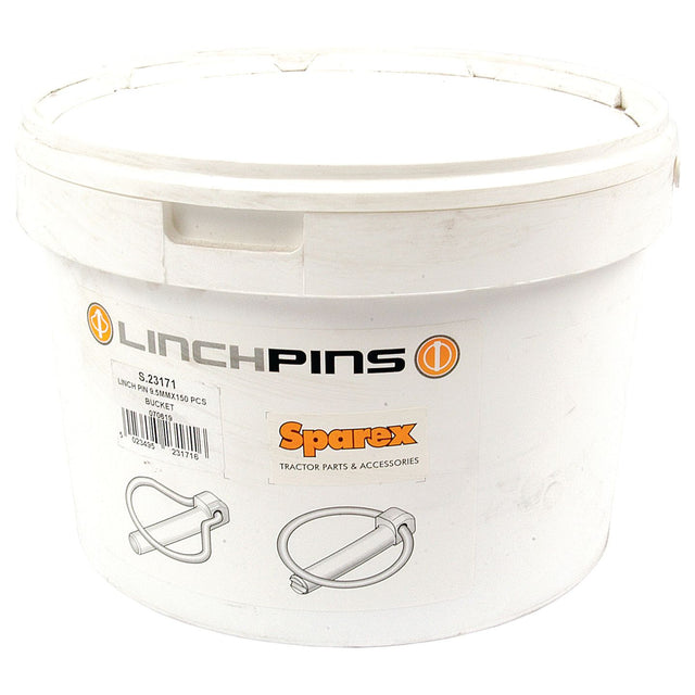 Round Linch Pin, Pin⌀9.5mm x 44.5mm (150 pcs. Small Bucket)
 - S.23171 - Farming Parts