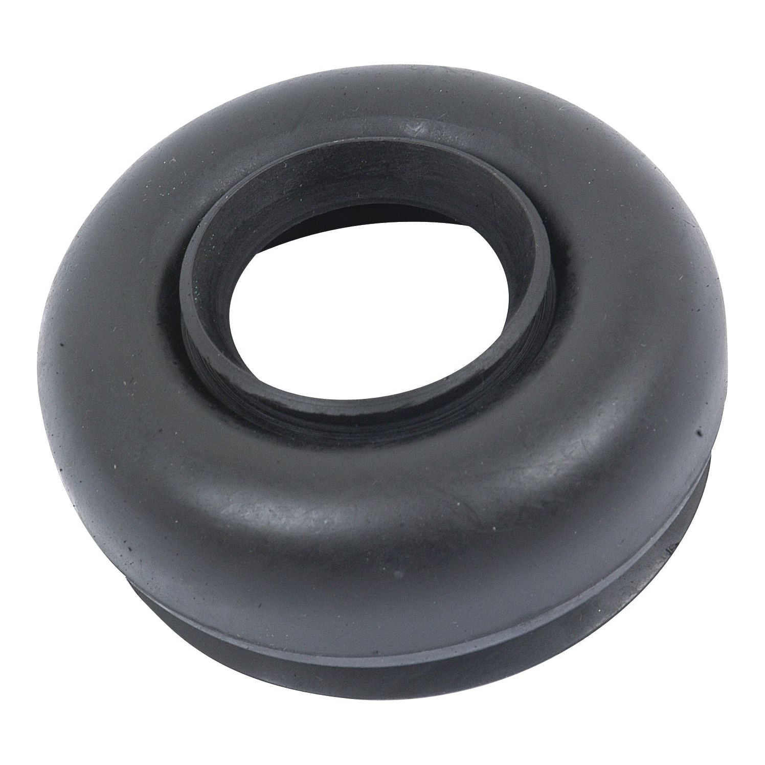 Circular black rubber boot with a central hole, perfect for Massey Ferguson tractors. Presenting the Rubber Boot - Draft Control | Sparex Part No.S.41368 from Sparex.