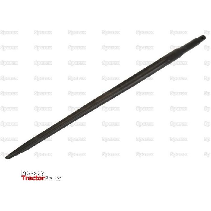 A long metal rod with a Star Profile on a white background, featuring the "Sparex" logo in the bottom left corner. Product Name: Loader Tine - Straight 830mm, (Star) - S.21510.