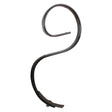 A Sparex S Tine 32x10x550mm, fitting as part number 01000636 - S.77126, features a dark metal hook with a coiled design, a flat end, and a frame mounting hole.