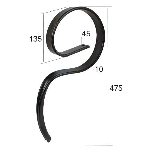 S Tine 45x10x475mm
 - S.77313 - Massey Tractor Parts