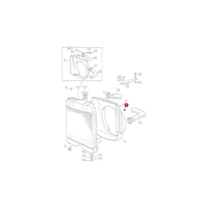 Screw Cowl - 360369X1 - Massey Tractor Parts