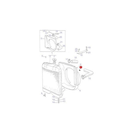 Screw Cowl - 360369X1 - Massey Tractor Parts