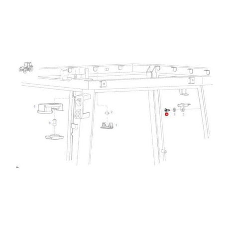 Fendt Screw Interior Lighting - X496108605000 | OEM | Fendt parts | Cab Trim-Fendt-Farming Parts,Lighting & Electrical Accessories,Number Plate & Interior Lights,Tractor Parts,Vehicle Lighting