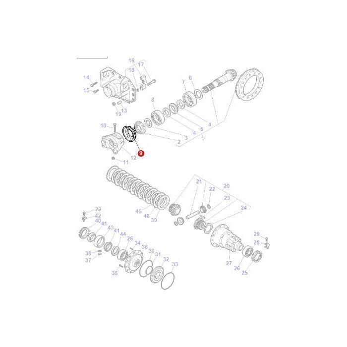 Seal Differential - 3785540M1 - F339300020060 - Massey Tractor Parts