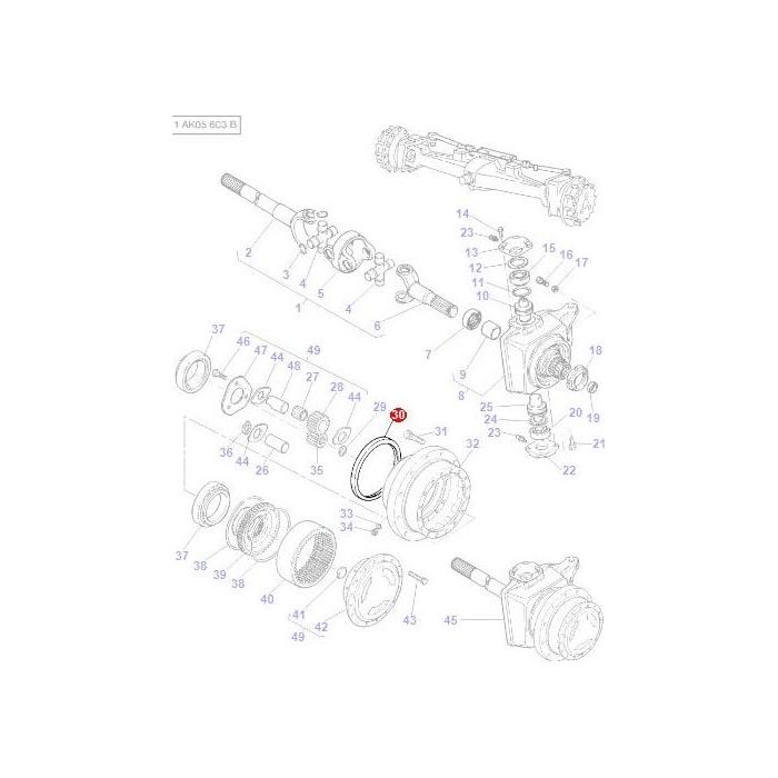 Seal Final Drive - 3429790M2 - Massey Tractor Parts