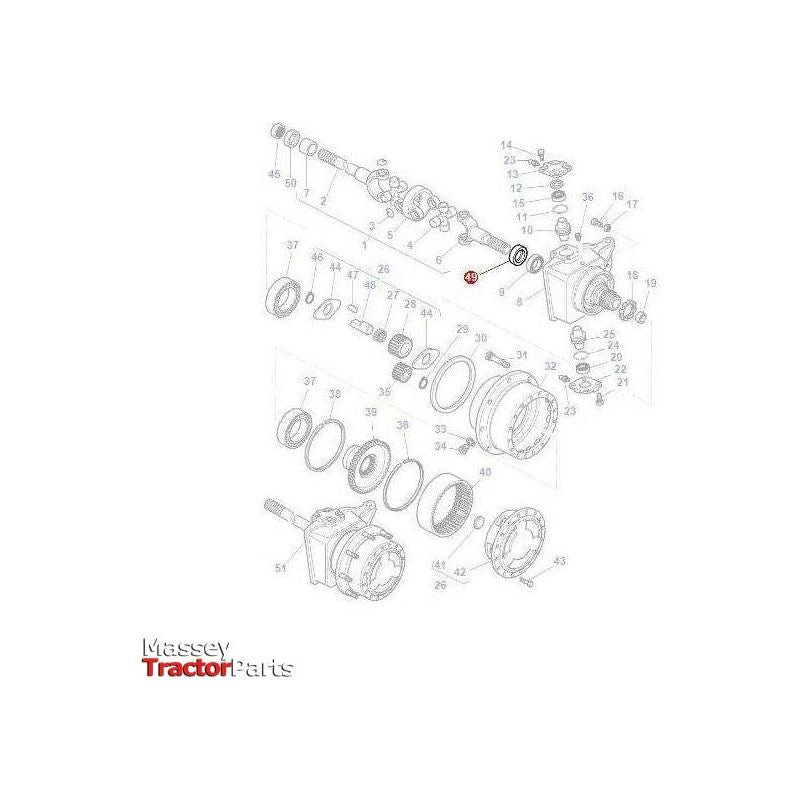 Massey Ferguson Seal Final Drive - 3785500M1 | OEM | Massey Ferguson parts | Axles & Power Transmission-Massey Ferguson-Axles & Power Train,Engine & Filters,Farming Parts,Front Axle & Steering,Oil Seals,Seals,Tractor Parts