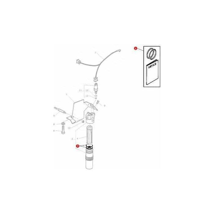 Massey Ferguson Seal Kit Hydraulic Filter - 3615948M1 | OEM | Massey Ferguson parts | Hydraulic & Transmission Oil-Massey Ferguson-Engine & Filters,Farming Parts,Filters,Hydraulic & Transmission Oil,Tractor Parts