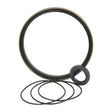 A circular rubber seal kit, featuring various sizes of rings and an oil seal, is arranged on a white background. Ideal for Merlo EV SERIES applications or enhancing your Drive Shaft performance, this Sparex Seal Kit (Sparex Part No. S.68196) offers versatile and reliable solutions.