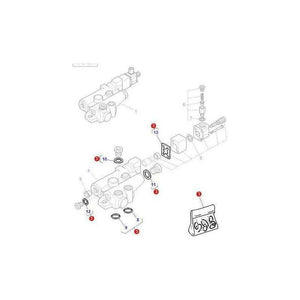 Fendt Seal Kit Trailer Brake Valve - F716950030010 | OEM | Fendt parts | Hydraulic Pumps-Fendt-Farming Parts,Towing & Fasteners,Tractor Parts,Trailer Brake Equipment,Trailer Parts