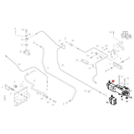 Seal Kit Trailer Brake Valve - F716950030010 - Massey Tractor Parts
