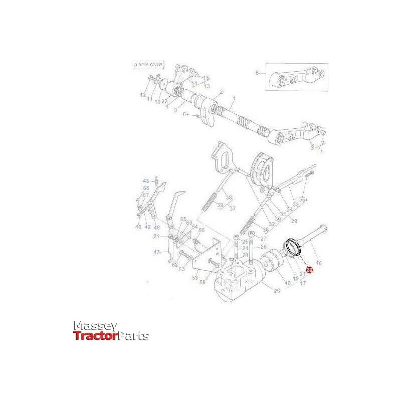 Massey Ferguson Seal Lift Piston - 3761476M1 | OEM | Massey Ferguson parts | Linkage-Massey Ferguson-Farming Parts,Hydraulic Cylinders & Rams,Hydraulic Ram Parts,Hydraulics,Piston Rings,Tractor Hydraulic,Tractor Parts