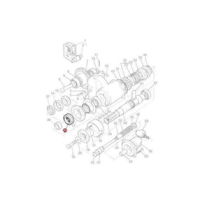 Massey Ferguson Seal Rangebox - 3699802M2 | OEM | Massey Ferguson parts | Axles & Power Transmission-Massey Ferguson-4WD Parts,Axles & Power Train,Drive Shafts & Gears,Farming Parts,Front Axle & Steering,Seals,Tractor Parts