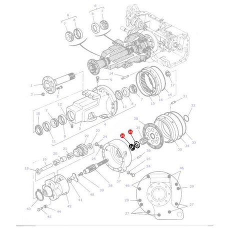 Seal Rear Axle - 3582195M1 - Massey Tractor Parts