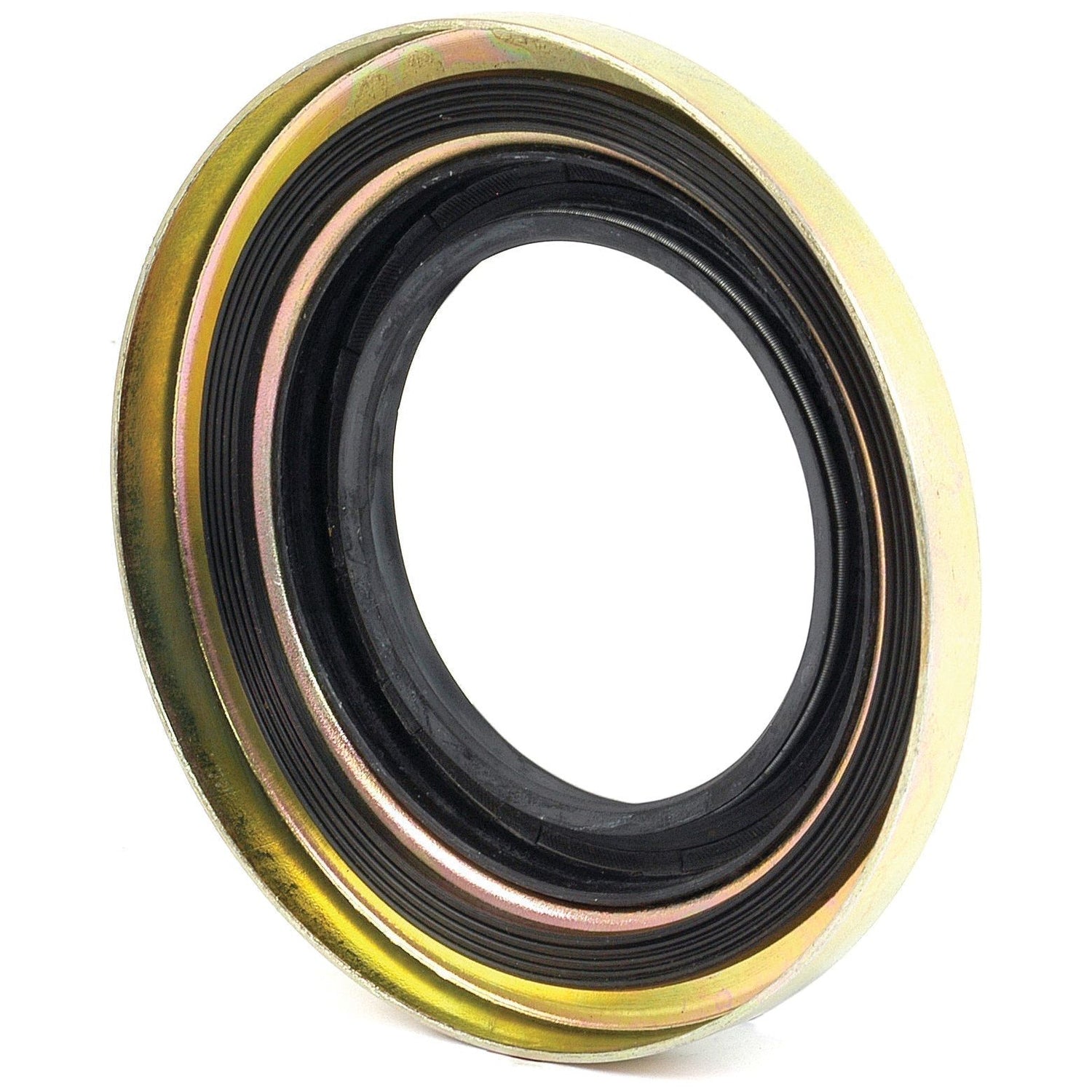Close-up of the Seal & Retainer Assembly (Sparex Part No.S.66792), featuring a circular rubber and metal oil seal housed within a robust seal housing, commonly used in machinery and Ford/New Holland automotive applications to prevent leaks and block contaminants.