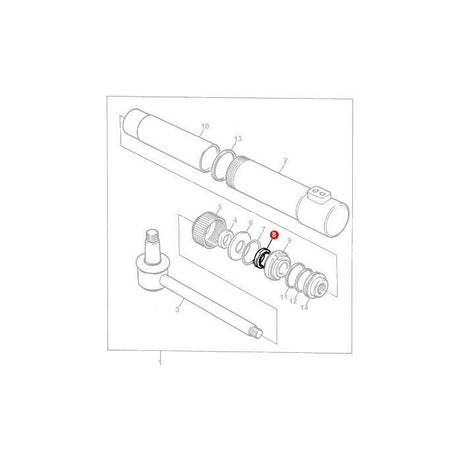 Seal Steering Cylinder - 3186175M1 - Massey Tractor Parts