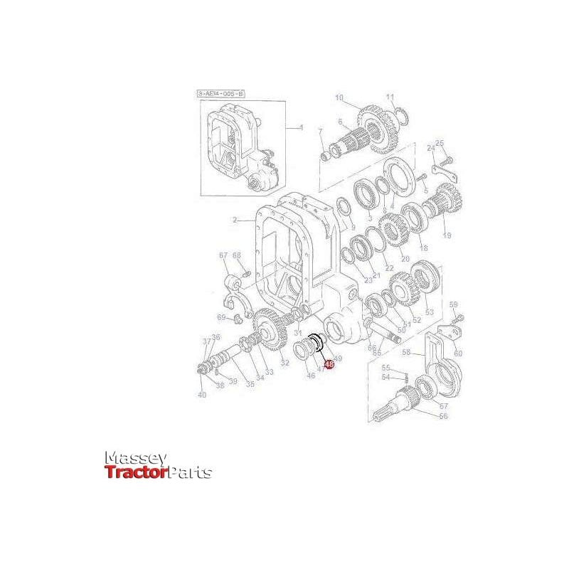 Massey Ferguson Seal Transfer Box - 1692583M3 | OEM | Massey Ferguson parts | Axles & Power Transmission-Massey Ferguson-4WD Parts,Axles & Power Train,Farming Parts,Front Axle & Steering,Tractor Parts