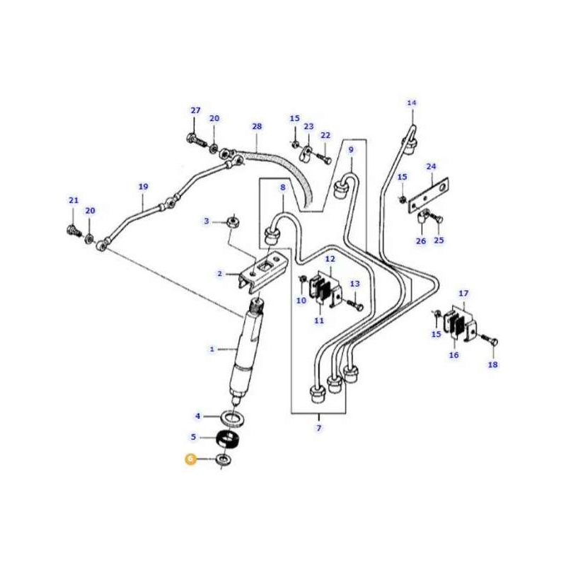 Massey Ferguson Sealing Washer - V899901495 | OEM | Massey Ferguson parts | Fuel Pipes-Massey Ferguson-Engine & Filters,Farming Parts,Fuel Delivery Parts,Injectors & Nozzles,Tractor Parts
