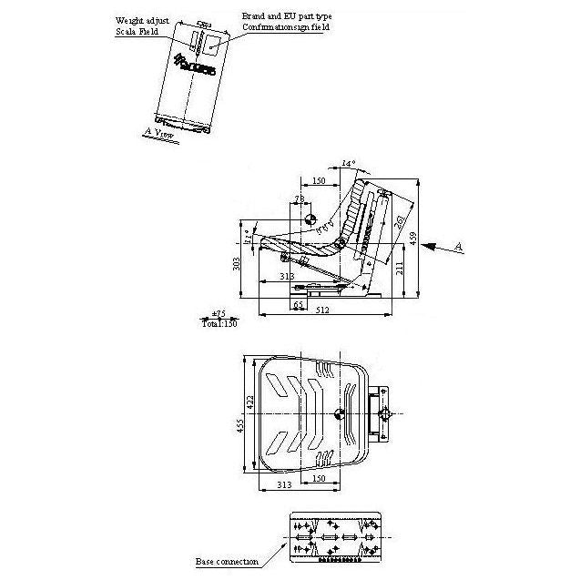 Sparex Seat Assembly
 - S.71056 - Massey Tractor Parts