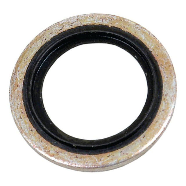 The Sparex Self centering Bonded Seal 3/4'' BSP & 1'' JIC (Sparex Part No.S.2811) features a metal washer with a black rubber inner ring, making it ideal for sealing 1'' JIC and 3/4'' BSP connections.