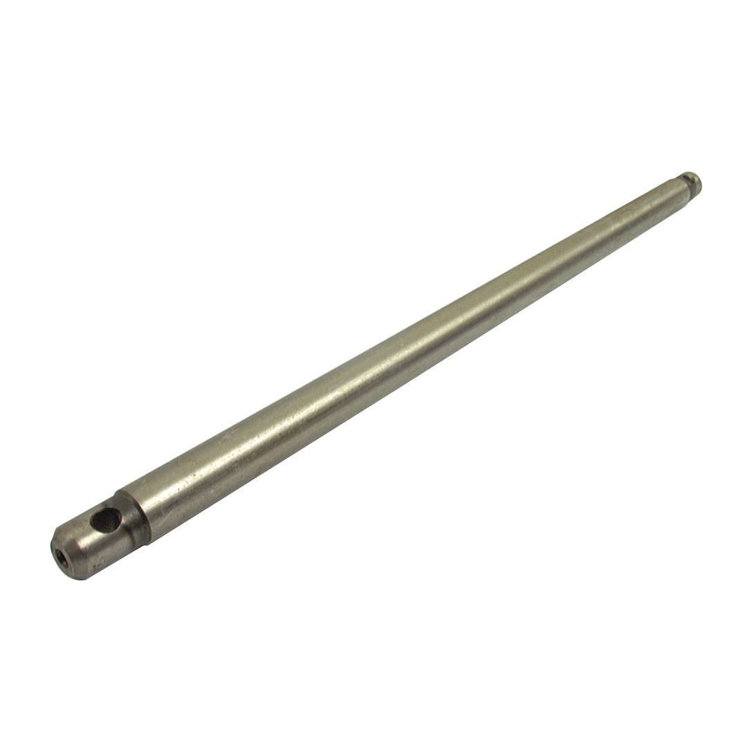 A Hydraulic Pump Shaft (Sparex Part No. S.62368) by Sparex, featuring a cylindrical metal rod design with a smooth surface and a small threaded hole near one end, compatible with Fiat.