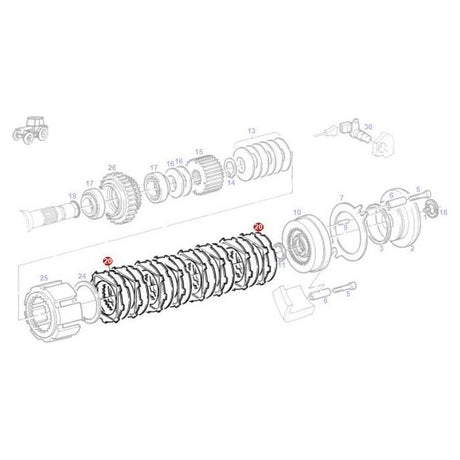 Set of Fins - G514100220011 - Massey Tractor Parts