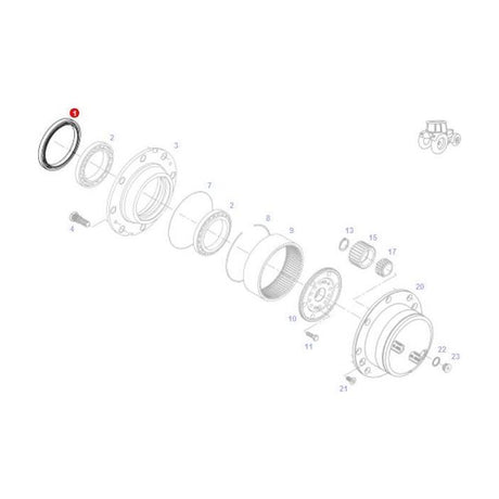 Shaft Seal - H524300020100 - Massey Tractor Parts