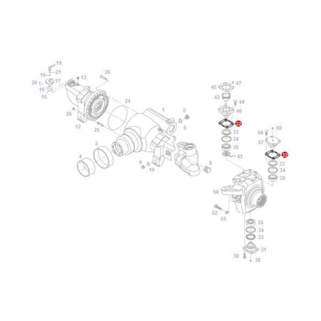 Shim 0.50mm - F718301020300 - Massey Tractor Parts