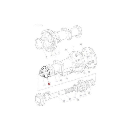 Massey Ferguson Shim - 183259M1 | OEM | Massey Ferguson parts | Axles & Power Transmission-Massey Ferguson-Axles & Power Train,Farming Parts,Rear Axle,Rear Axle Components,Tractor Parts