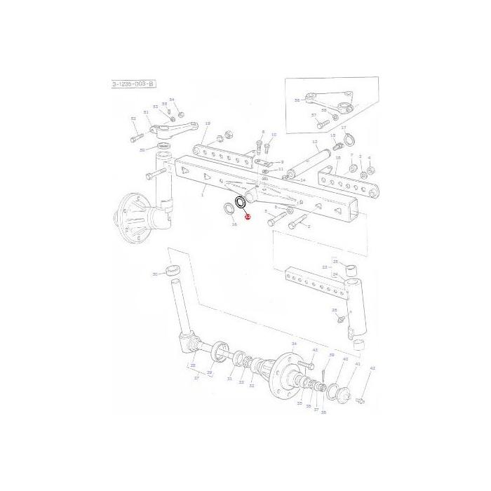 Shim Pivot Pin - 1661600M1 - Massey Tractor Parts