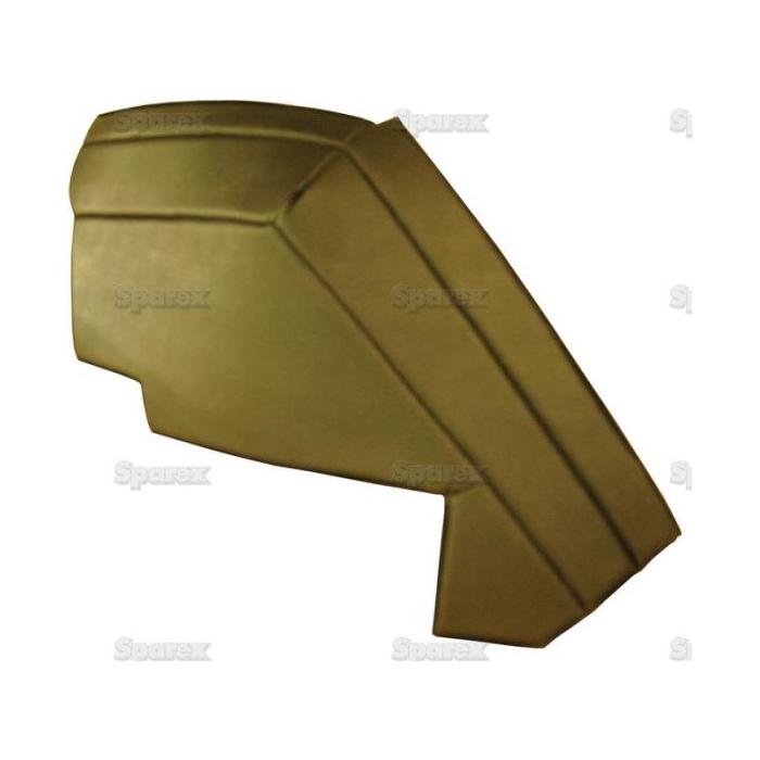 A green agricultural machinery fender part with a smooth finish and distinct ridges, commonly known as the Side Trim Panel LH by Sparex (Sparex Part No. S.101457), is often used for David Brown tractors.