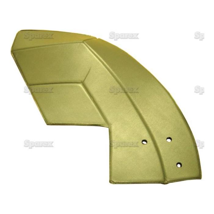 This yellow-green Side Trim Panel LH (Sparex Part No. S.101531), designed for Massey Ferguson tractors, features three holes near the edge.