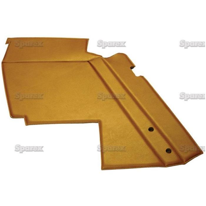 An orange side trim panel (LH) with multiple cutouts and raised areas, resembling an automotive or machinery part. The panel features two small round holes and is marked with the brand name 'Sparex' (Part No.S.101548), fitting seamlessly into Massey Ferguson equipment.