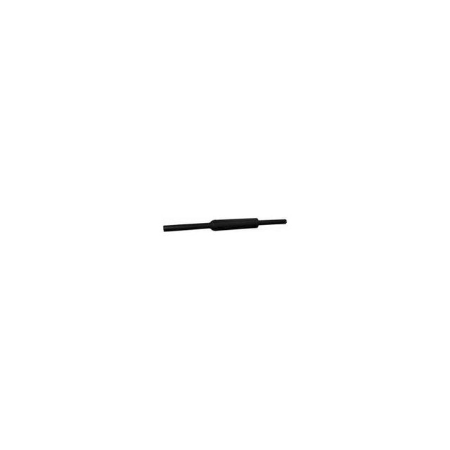 A black inline fuse holder with two wire leads extending from each end, perfect for AGCO's Massey Ferguson Silencer (Part Number: 3821782M91).
