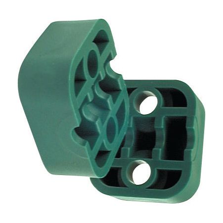Single Tube Clamps (Body only) - 20mm Ø (Ref. RAP 320), branded under Sparex with part identifier S.51465, are crafted from durable polypropylene and come in a rectangular shape with multiple slots and holes for screws.