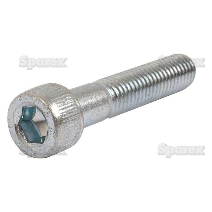 Close-up image of a Sparex Socket Capscrew, M10x50mm (DIN 912) | Sparex Part No. S.53901, placed on a white background.